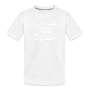 Stay Away - Kid’s Premium Organic T-Shirt - white