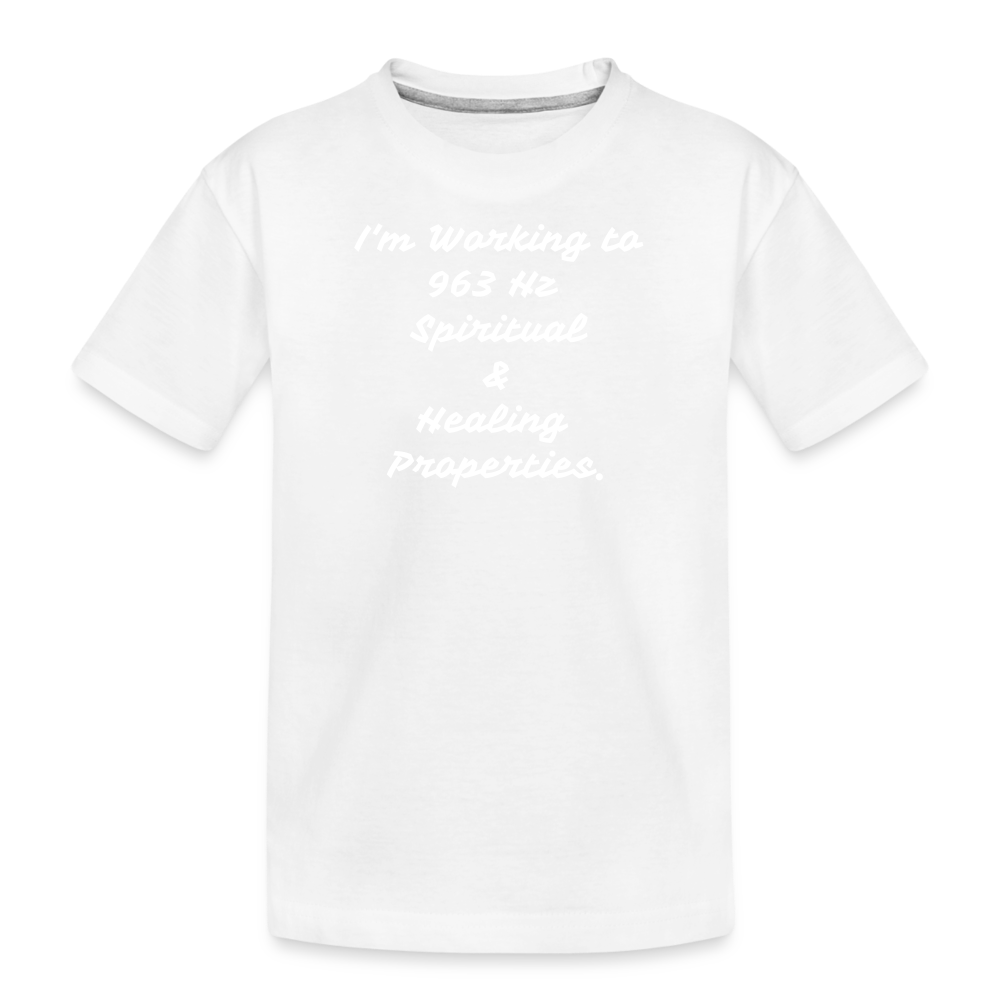 Stay Away - Kid’s Premium Organic T-Shirt - white