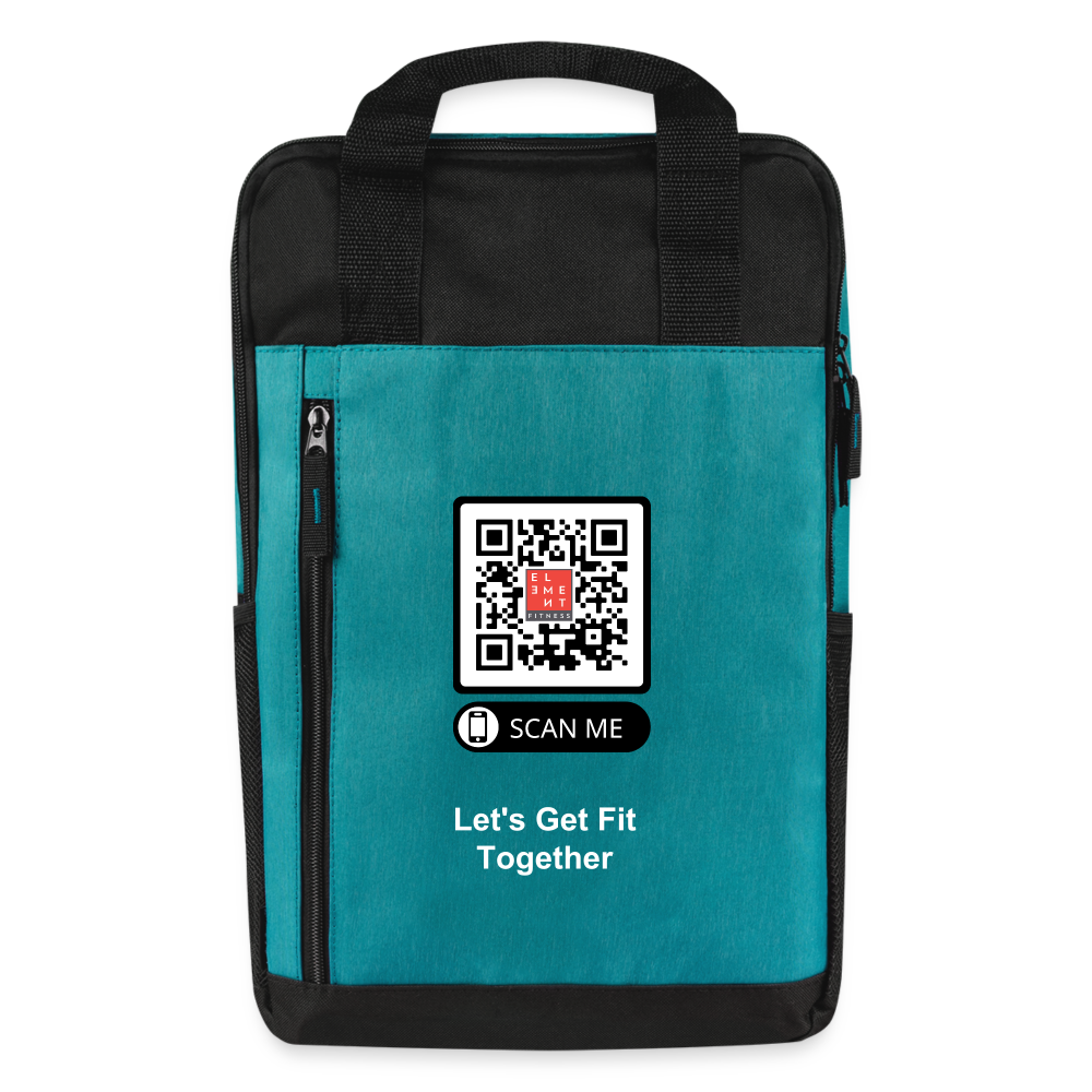 Element Fitness S Laptop Backpack - heather teal/black