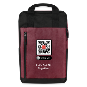 Element Fitness S Laptop Backpack - heather burgundy/black