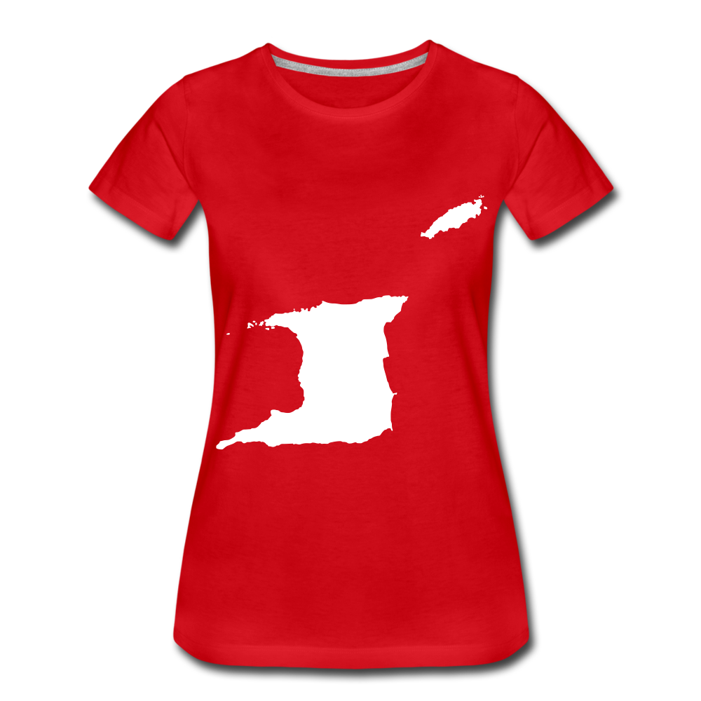 Trinidad outline - female - red
