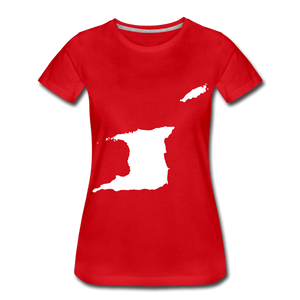 Trinidad outline - female - red