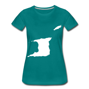 Trinidad outline - female - teal