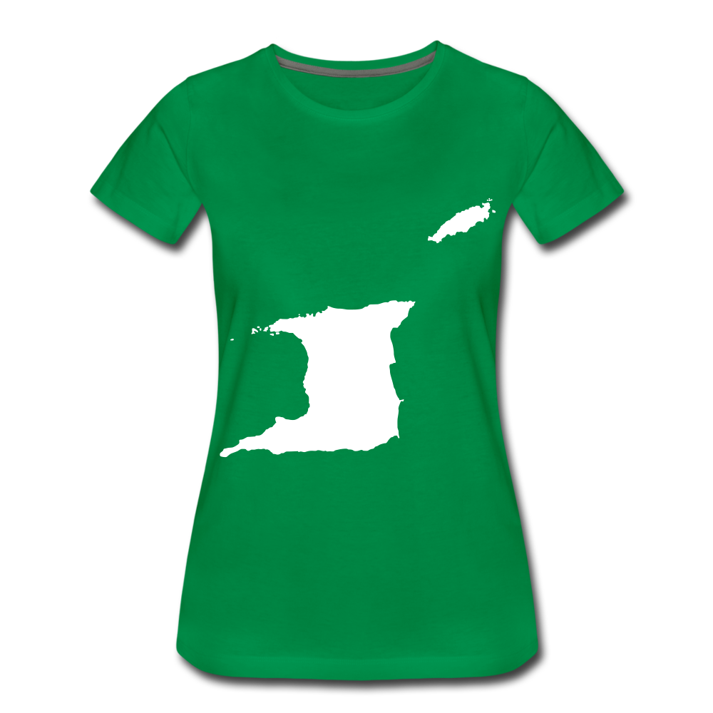 Trinidad outline - female - kelly green