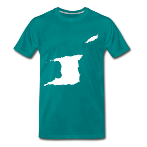 Trinidad outline - teal