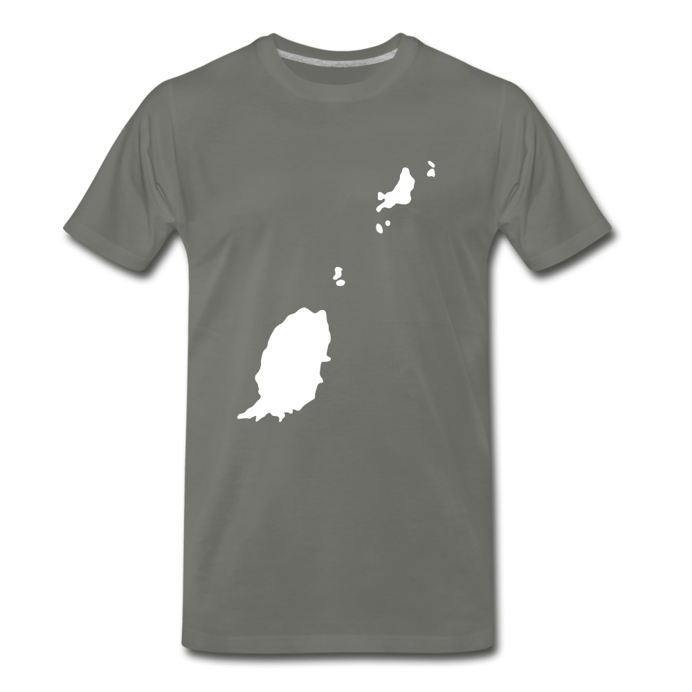 Grenada outline - asphalt gray