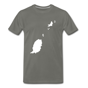 Grenada outline - asphalt gray