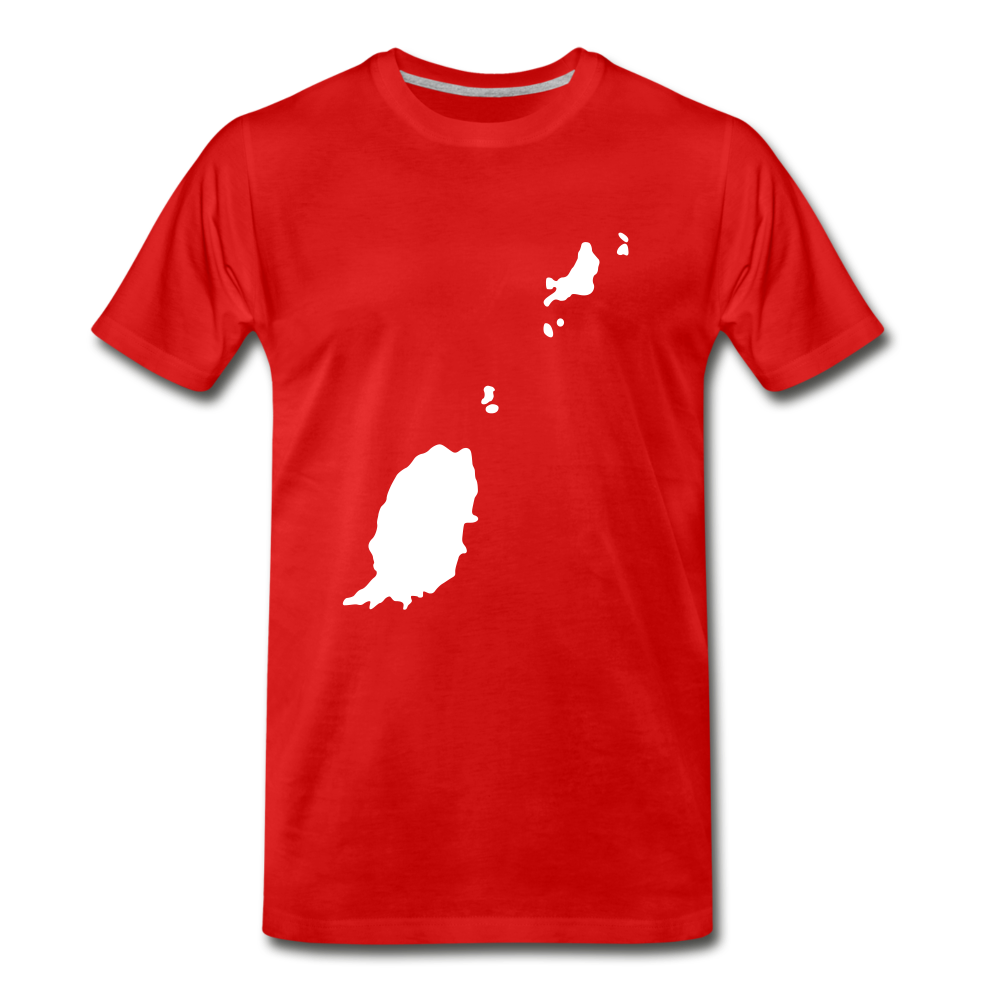Grenada outline - red