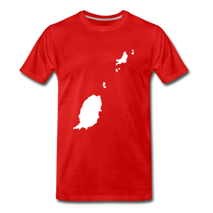 Grenada outline - red