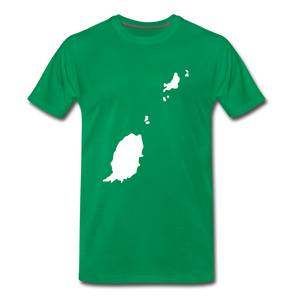 Grenada outline - kelly green